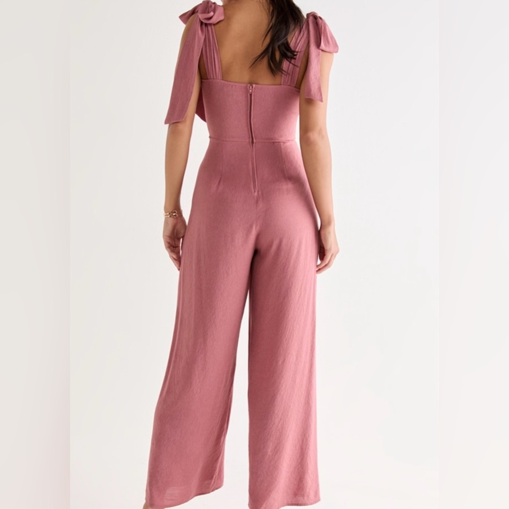 NWT Trixxi Tie Strap Jumpsuit - Picture 2 of 4